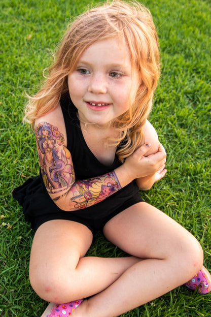 Under the Sea Full Sleeve Tattoo - Temporary Kids Tattoo Sleeve