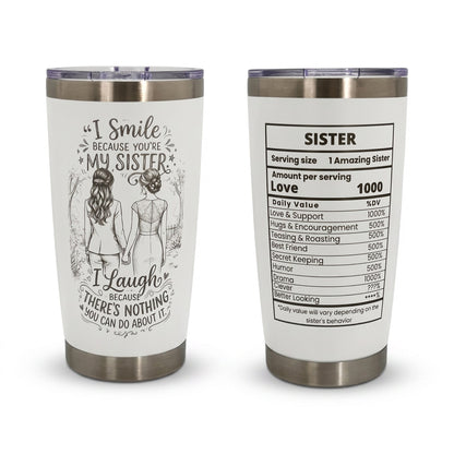 Unique Sister Gift 20oz Insulated Stainless Steel Travel Tumbler