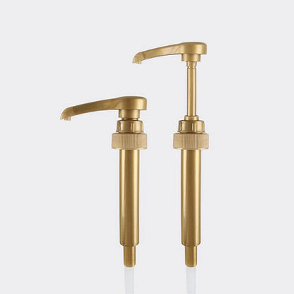 Universal Gold Syrup Pump Compatible with 750ml Torani DaVinci and Jordans Bottles