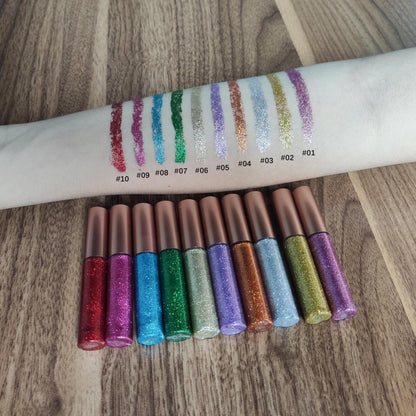 Glitter Eyeliner for Sensitive Eyes – Long-Wearing Shimmer That Won't Flake, Nut-Free