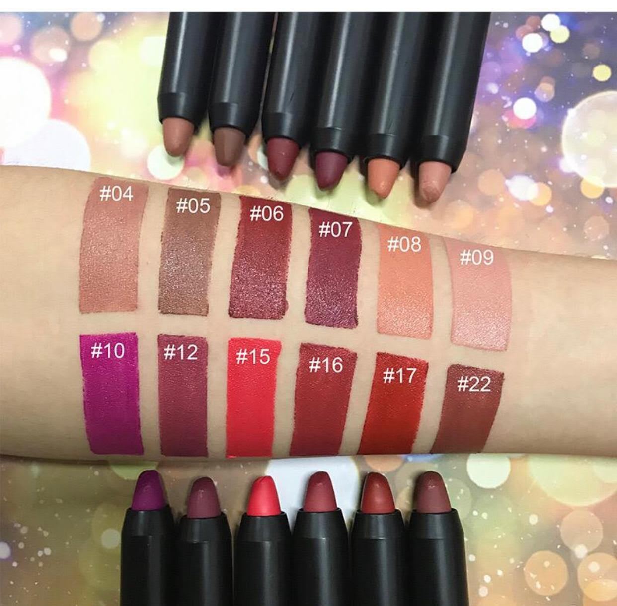 Lip Crayon & Liner for Thin Lips – Defines and Prevents Feathering, Gluten-Free & Nut-Free