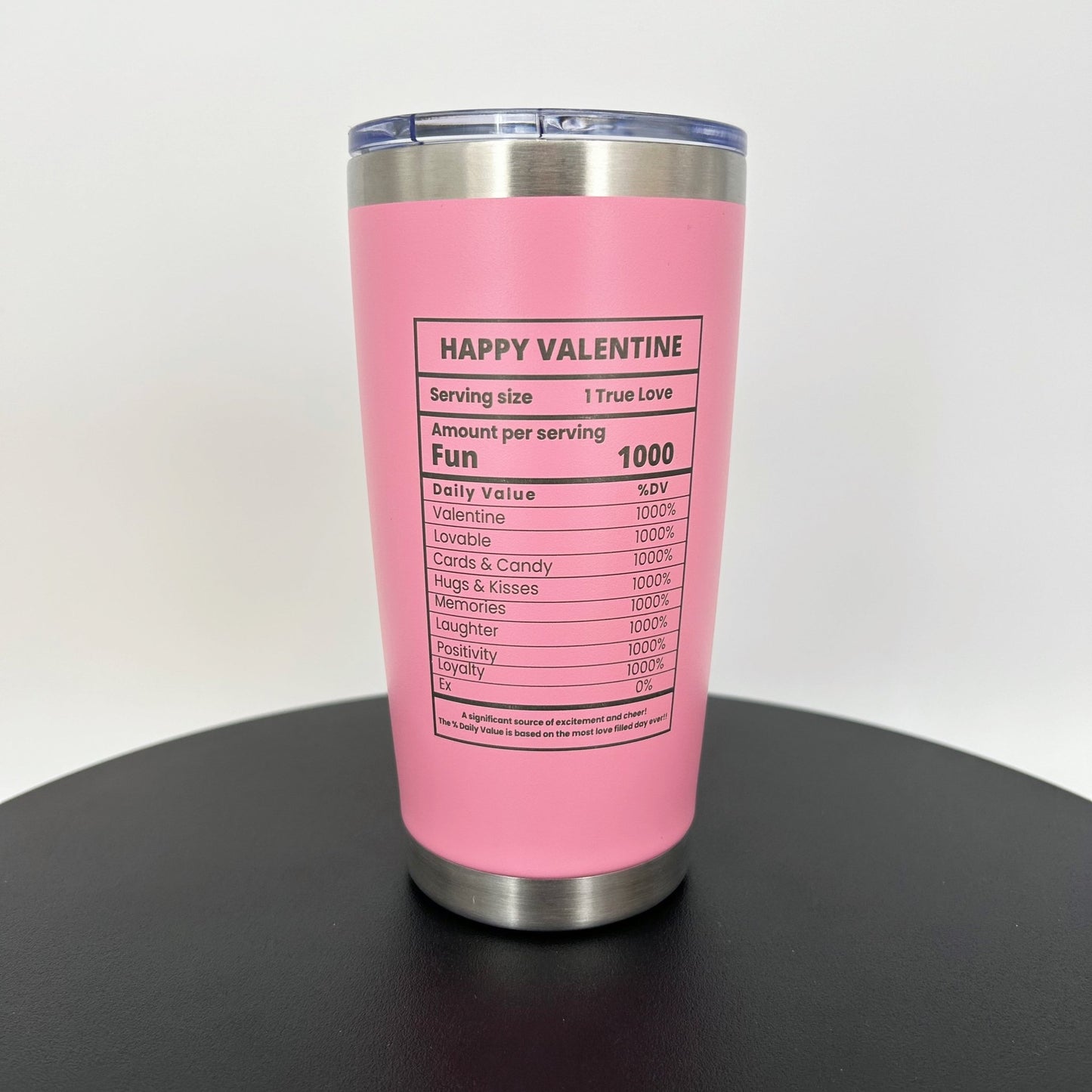 Valentine's Day Tumbler, Will You be My Valentine, Pink, Gift for Her