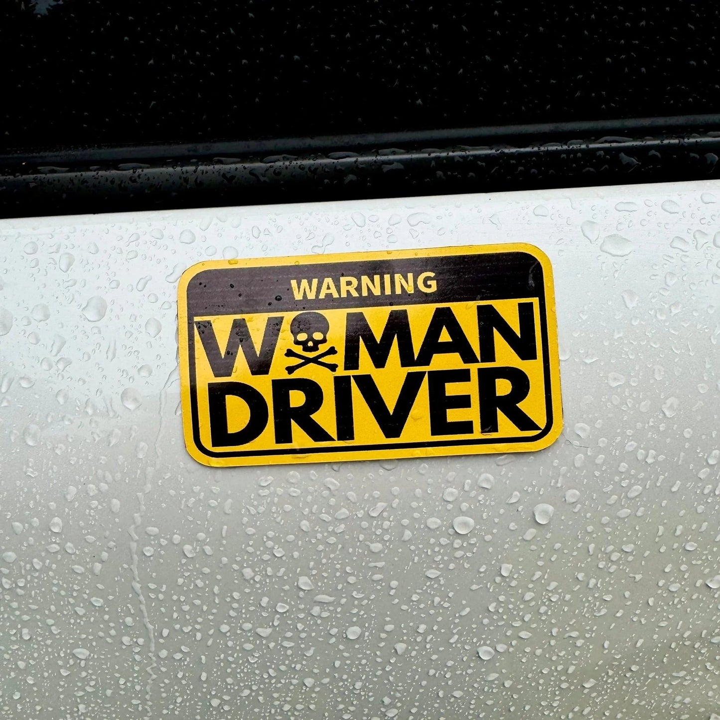 Warning: Woman Driver