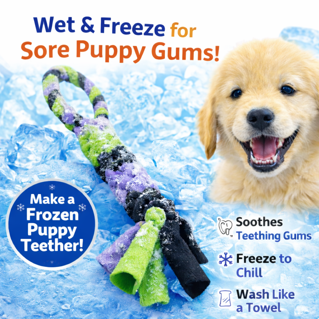 3-in-1 Bundle Enrichment Tube for Dogs - Tug Toy, Treat Dispenser & Snuffle Ball - Shaketea