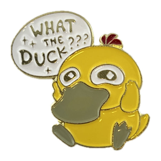 What the Duck Cute Yellow Ducky Enamel Pin