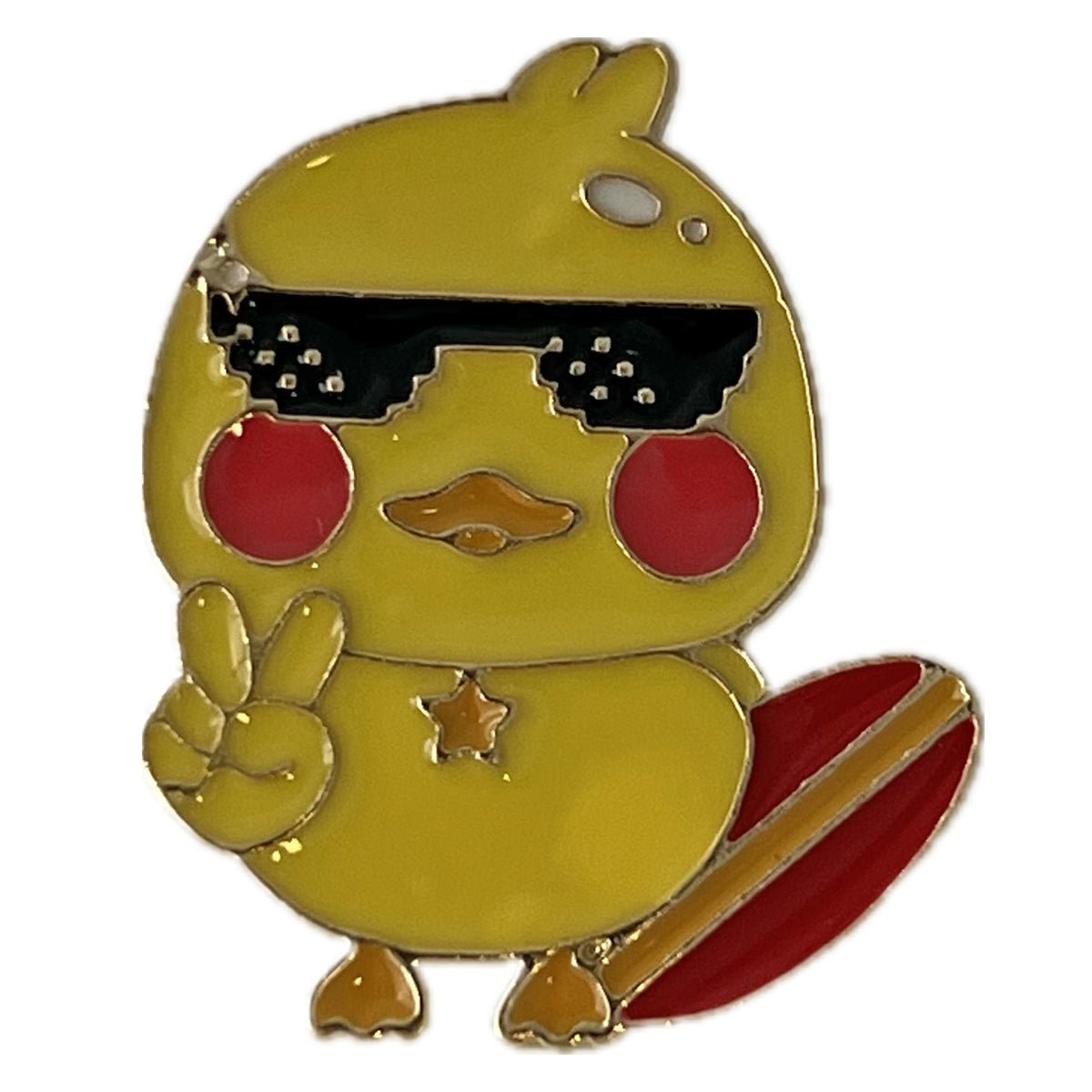 What the Duck Cute Yellow Ducky Enamel Pin