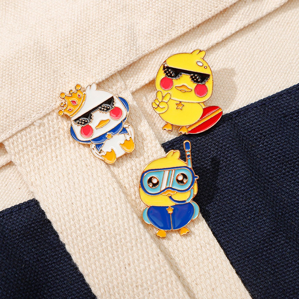 What the Duck Cute Yellow Ducky Enamel Pin