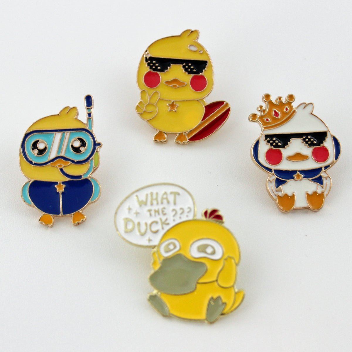 What the Duck Cute Yellow Ducky Enamel Pin