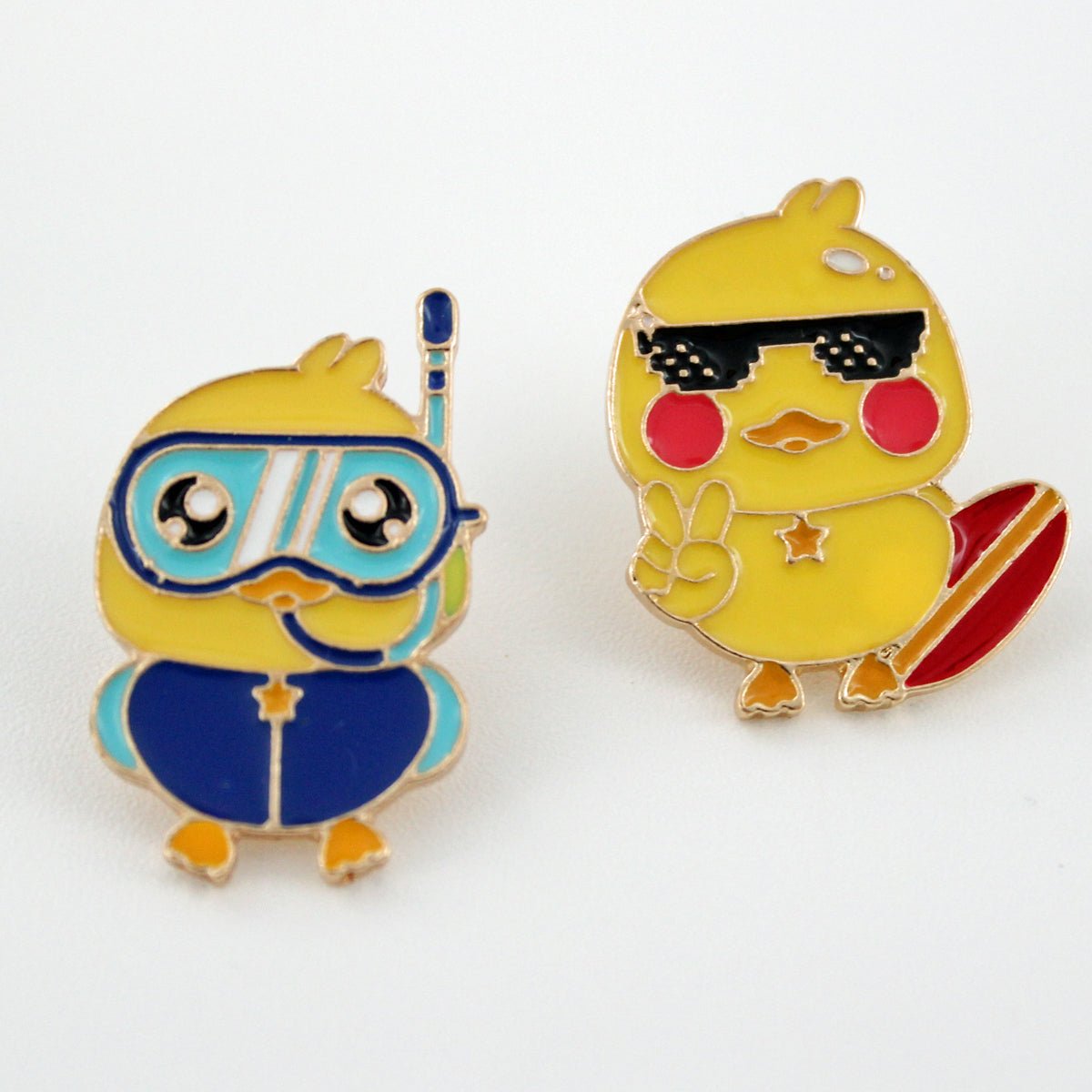 What the Duck Cute Yellow Ducky Enamel Pin