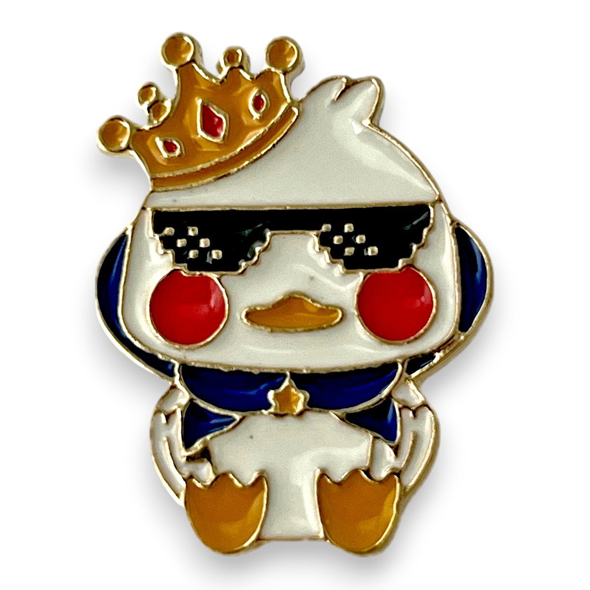 What the Duck Enamel Pin – Cute Yellow Kawaii Duck Lapel Pin