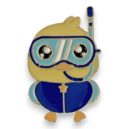 What the Duck Enamel Pin – Cute Yellow Kawaii Duck Lapel Pin
