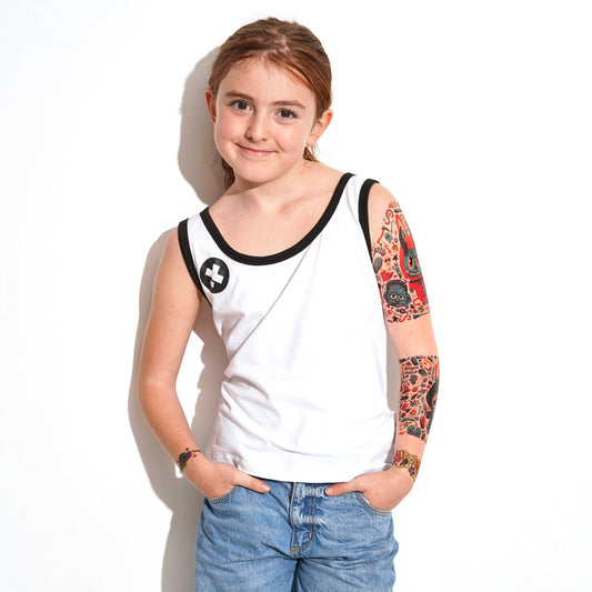 Wicked Cute Full Sleeve Tattoo - Temporary Kids Tattoo Sleeve