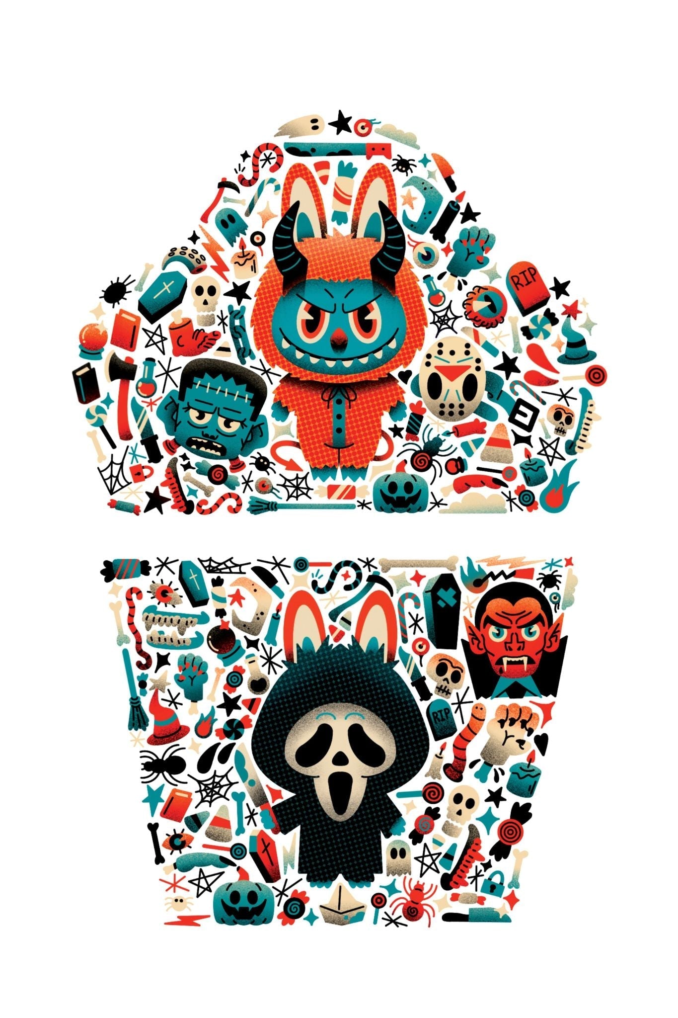 Wicked Cute Full Sleeve Tattoo - Temporary Kids Tattoo Sleeve