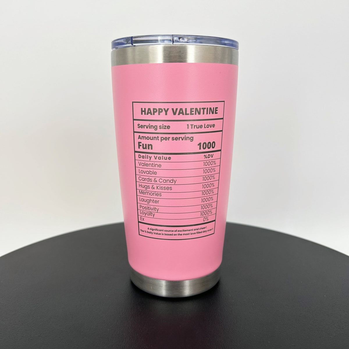 Valentine's Day Tumbler, Will You be My Valentine, Pink, Gift for Her