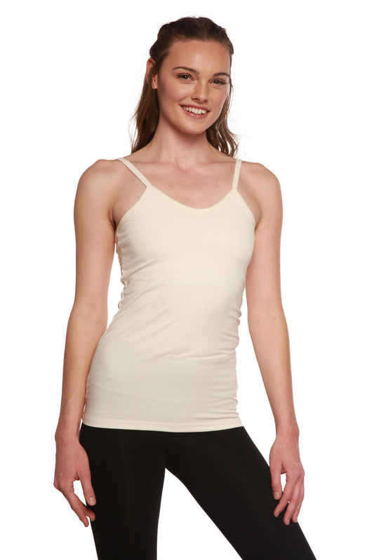 Clearance Women's Bamboo/Cotton Camisole with Shelf Bra - Shaketea