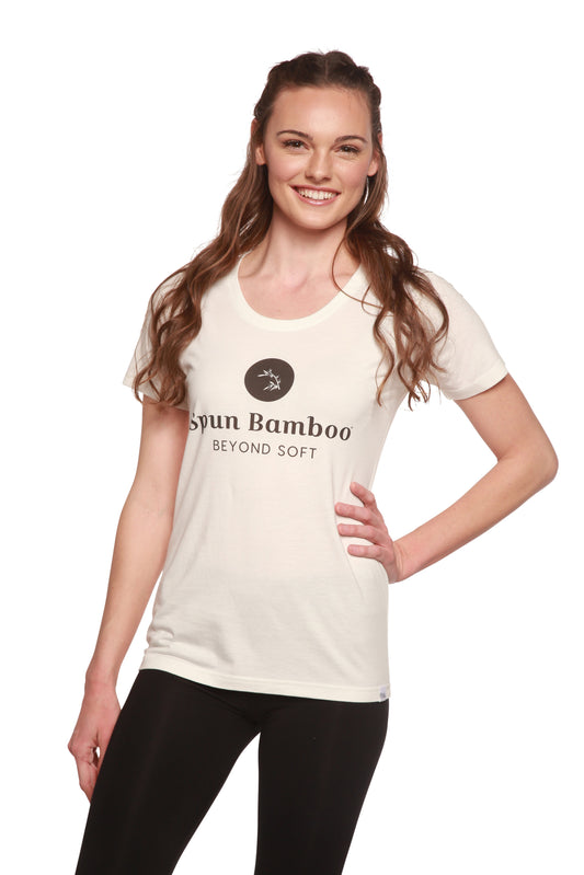 Women's Spun Bamboo Logo Bamboo Viscose/Organic Cotton T-Shirt - Shaketea