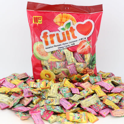 Wonder Food Assorted Fruit Flavor 17.6 oz Bag Chewy Candy