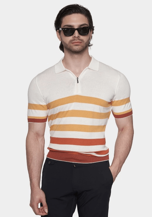 The Mercerized Cotton Polo (Sunset) - Shaketea