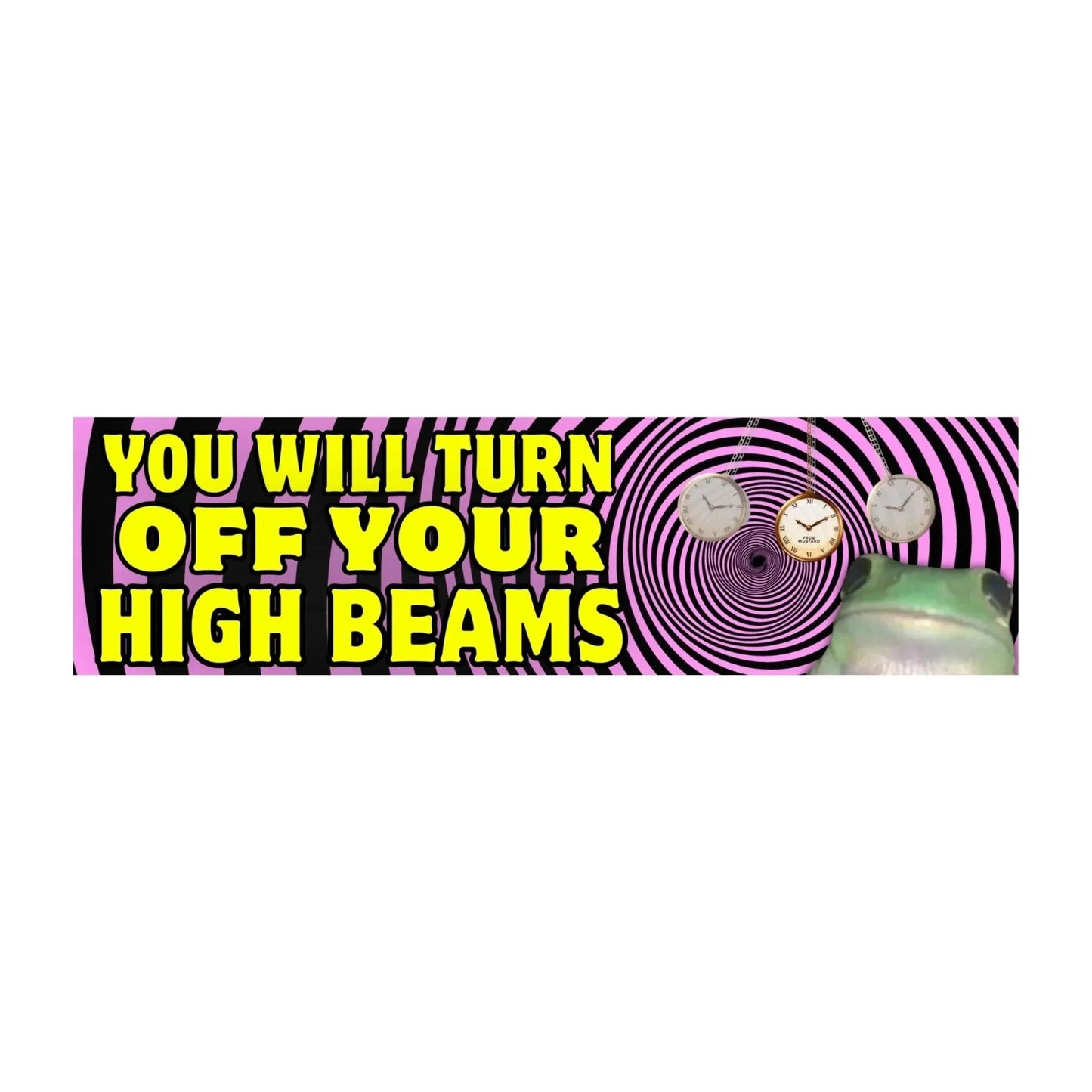 You Will Turn Off Your High Beams (Hypnotism Frog)
