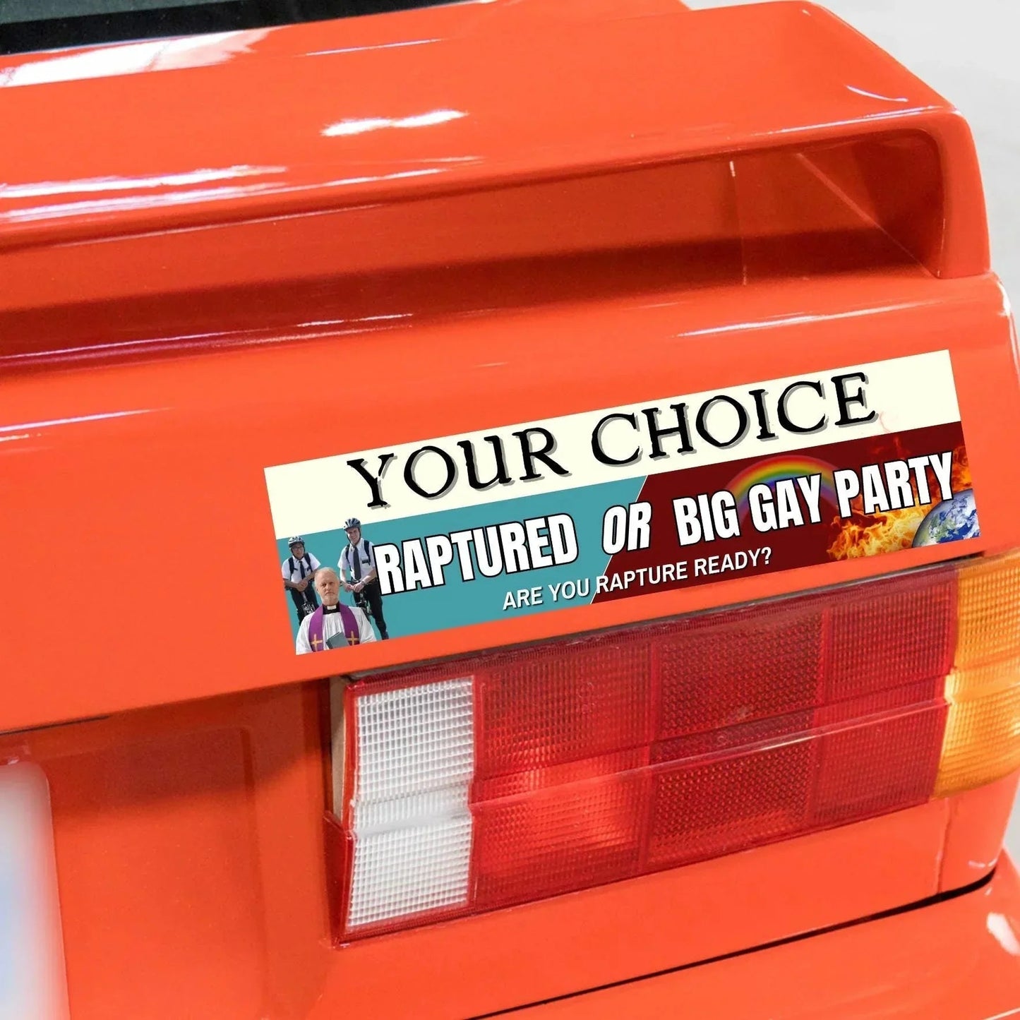 Your Choice: Raptured or Big Gay Party