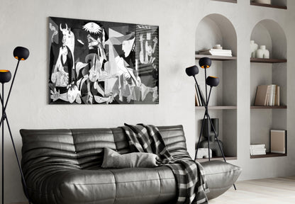 Cubist War Requiem Glass Wall Art