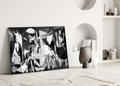 Cubist War Requiem Glass Wall Art