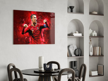 Red Kit Victory Roar Glass Wall Art