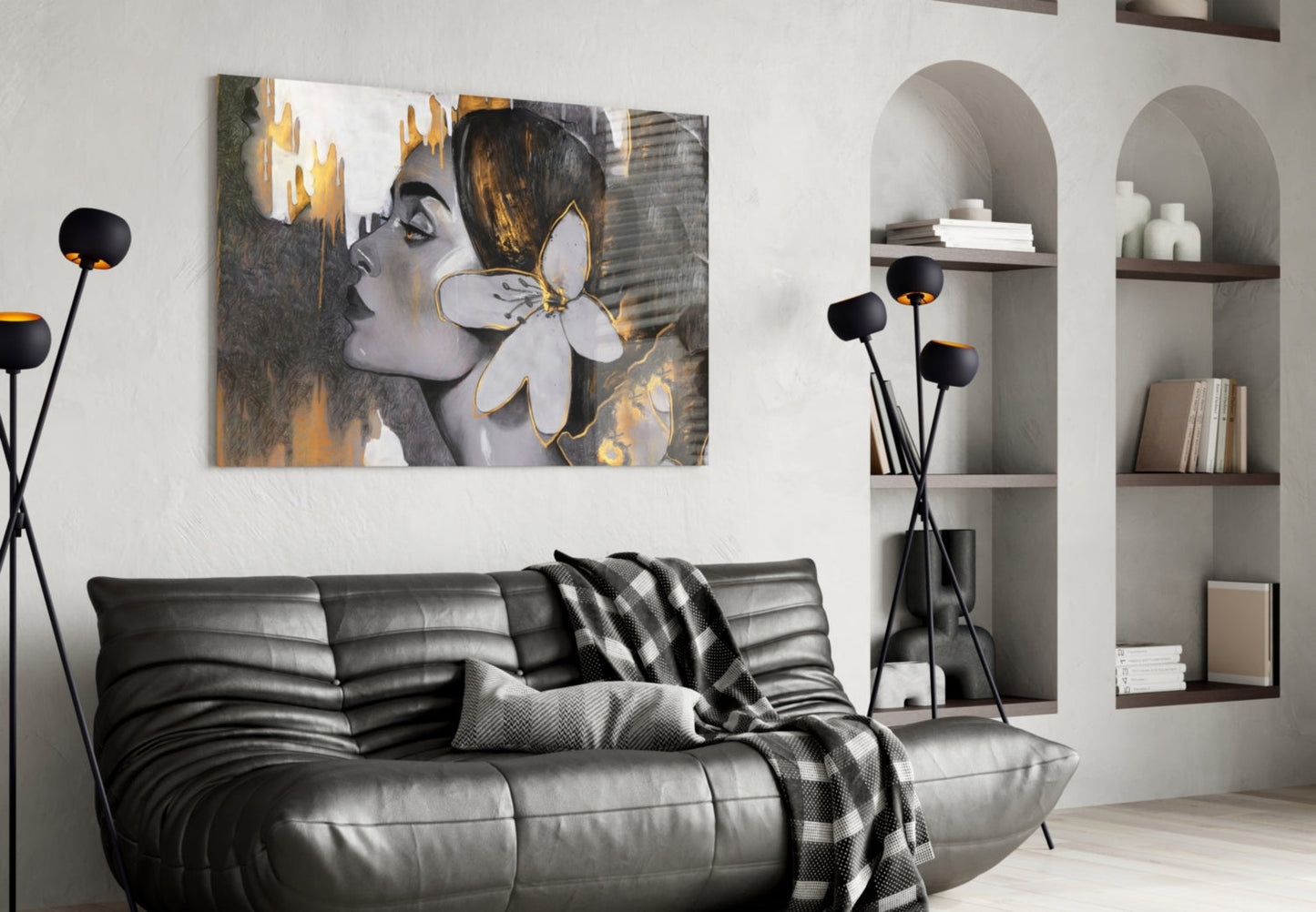 Gipsy Beauty Glass Wall Art