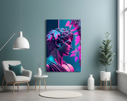 Thinking Sculpture Glass Wall Art
