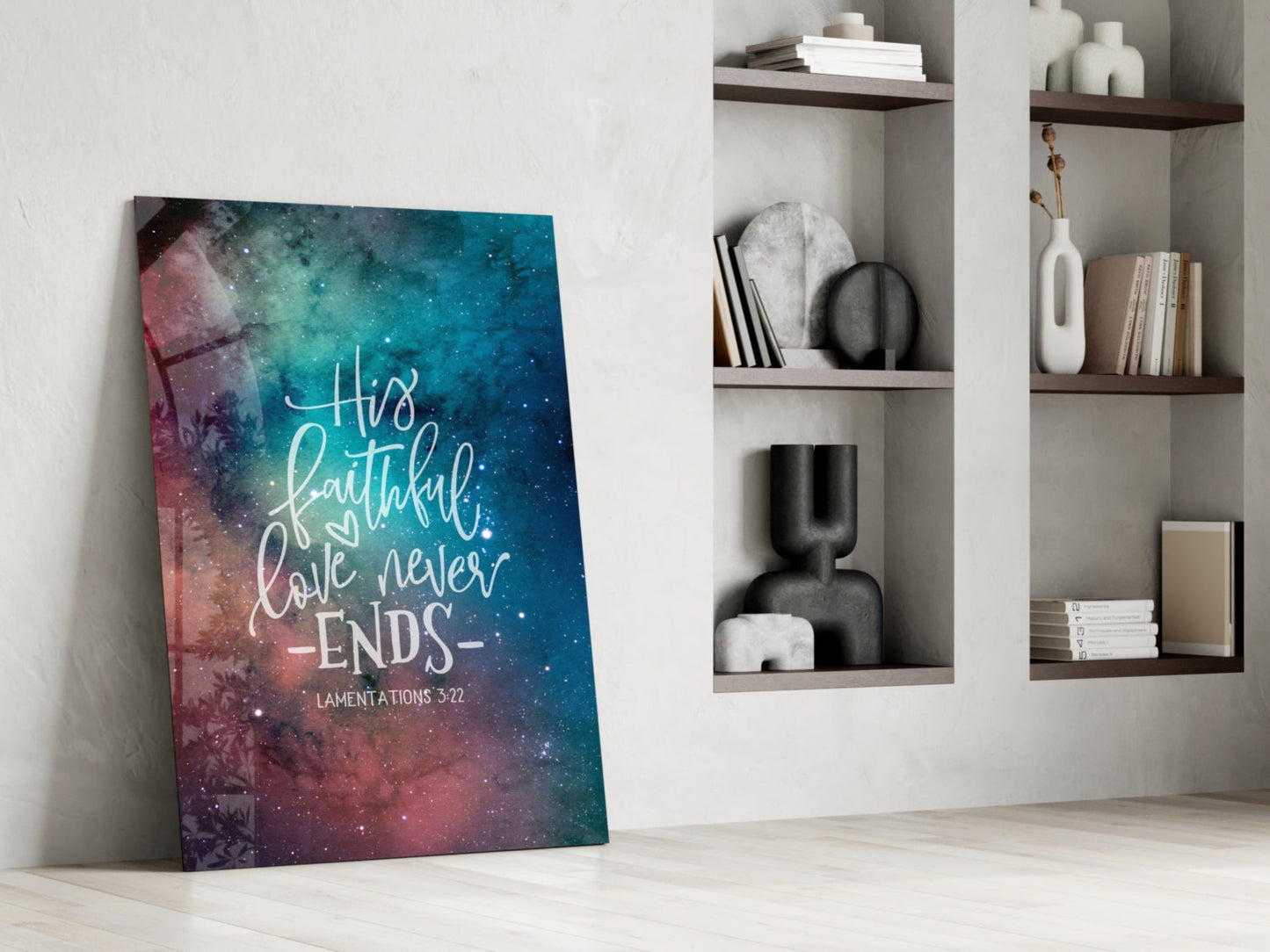Faithful Love Glass Wall Art