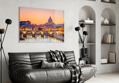 St, Peter's Basilica Glass Wall Art