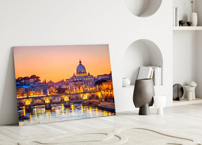 St, Peter's Basilica Glass Wall Art