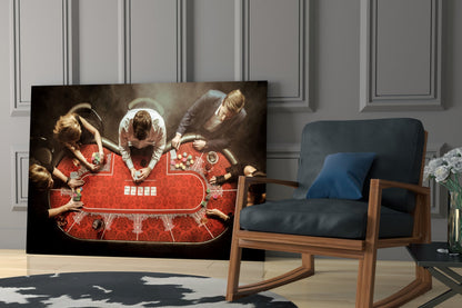 Gambling Glass Wall Art