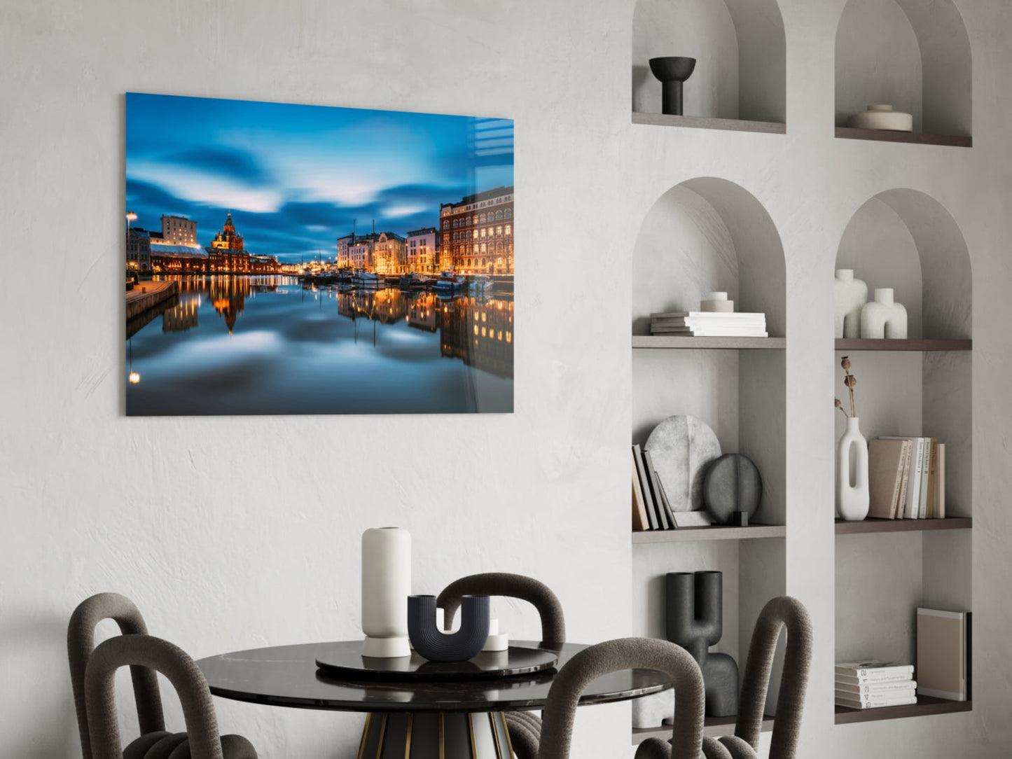 Helsinki Finland Glass Wall Art