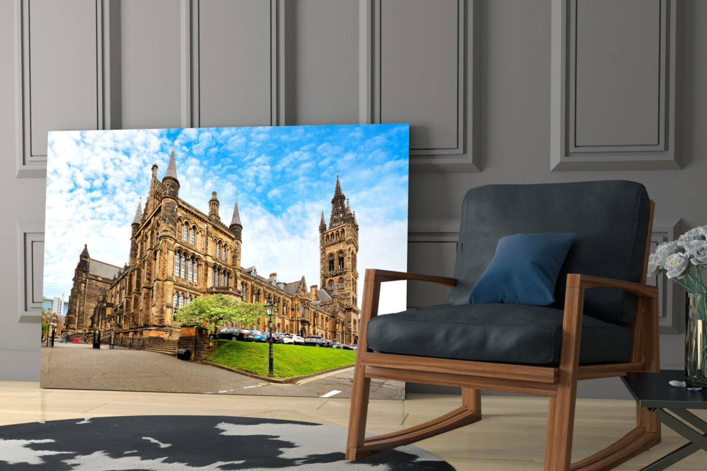 University Of Glasgow Glass Wall Art