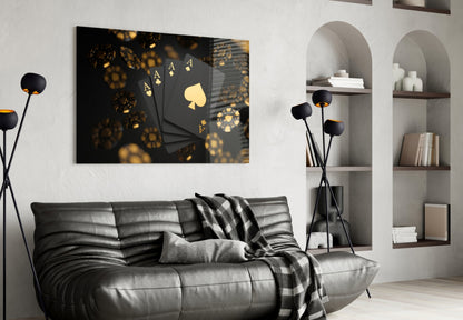 Gambler's Art Glass Wall Art