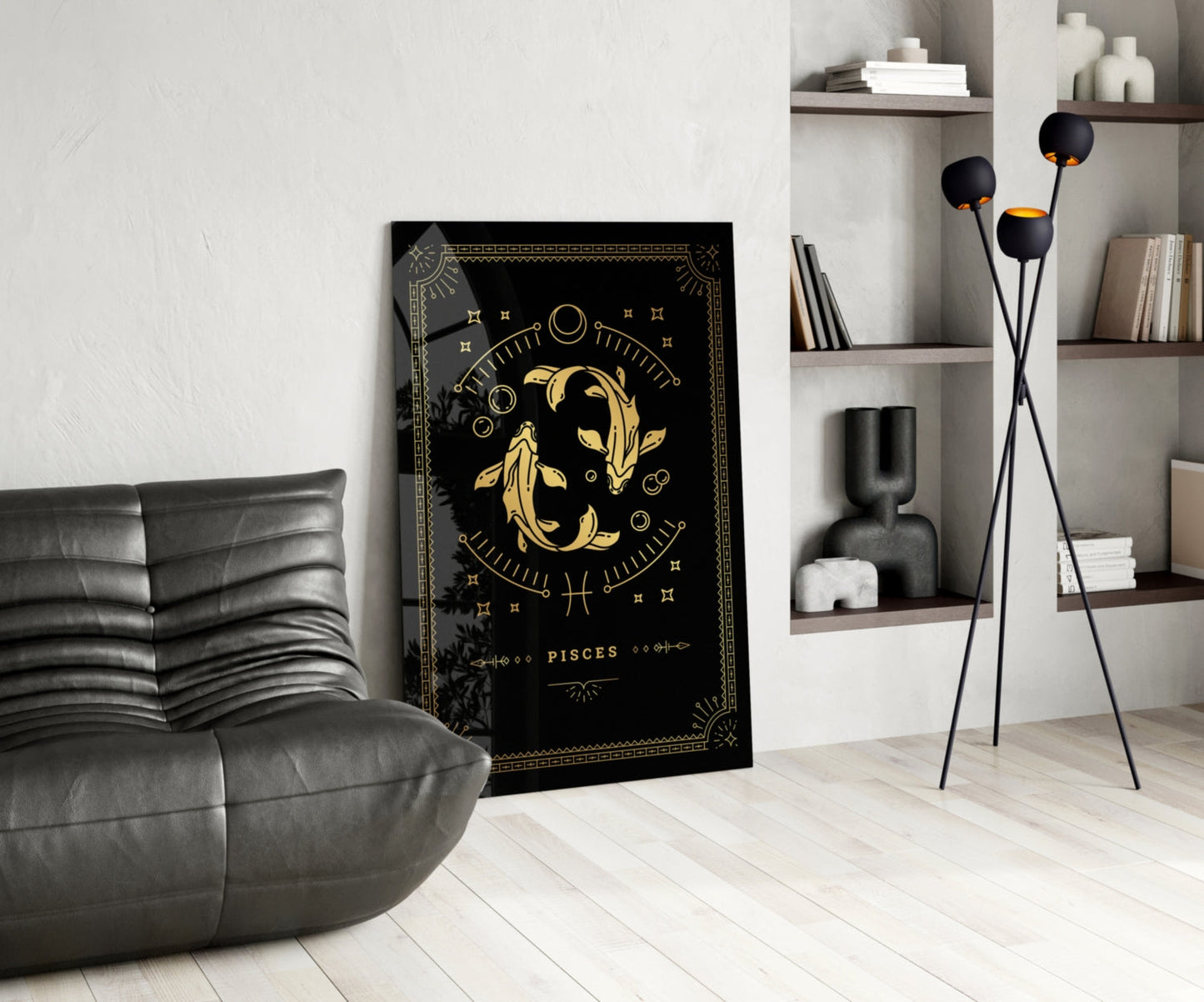 Pisces Glass Wall Art