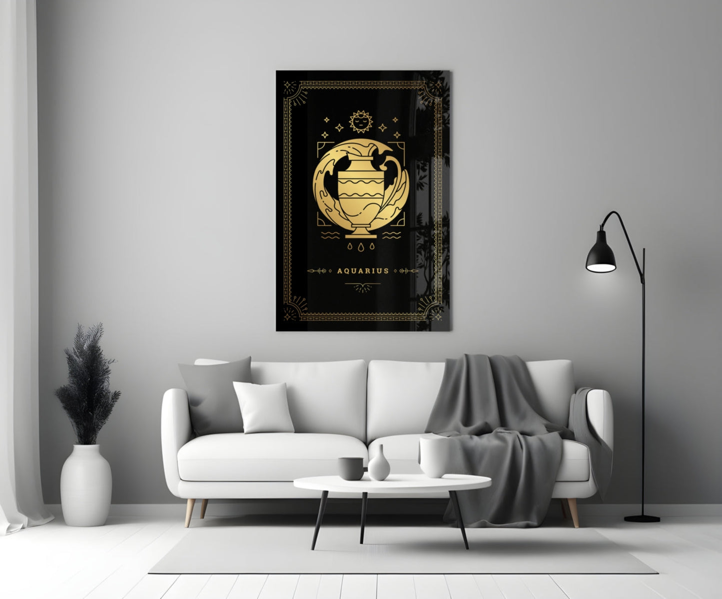 Aquarius Glass Wall Art