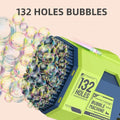 132 Holes Bubble Gun Fun Bazooka Bubbles Machine for Children