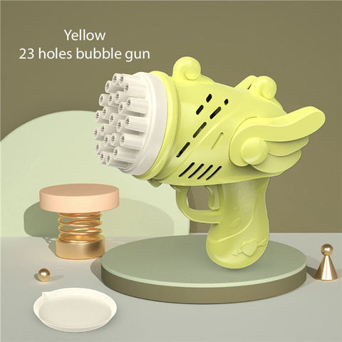 23 Holes Angel Bubble Gun Toy for Kids