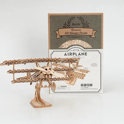 3D Wooden Puzzle | Robotime - Airplane