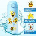 (50 pcs) Bee Stickers Honey Bee Waterproof Vinyl Stickers for Laptop Water Bottle Phone Case Scrapbooking Party Bag Fillers