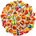 (50 pcs) Pumpkin Food Stickers for Party Playdate Goody Bag Fillers