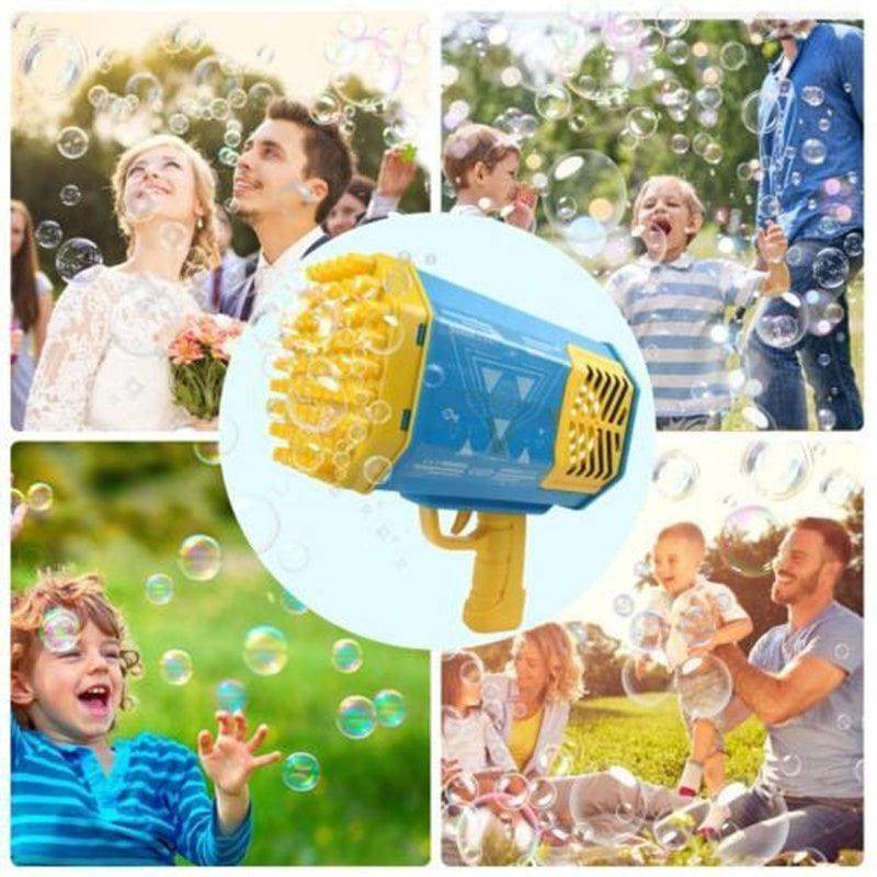 Bazooka Bubble Gun Toy 69 Holes Big Bubble Blaster Gun for Kids