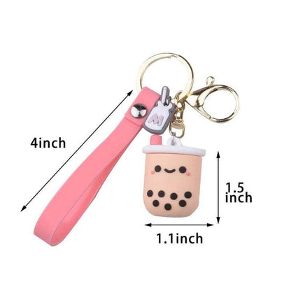 Boba Milk Tea Keyring