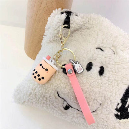 Boba Milk Tea Keyring