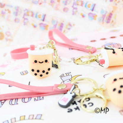 Boba Milk Tea Keyring