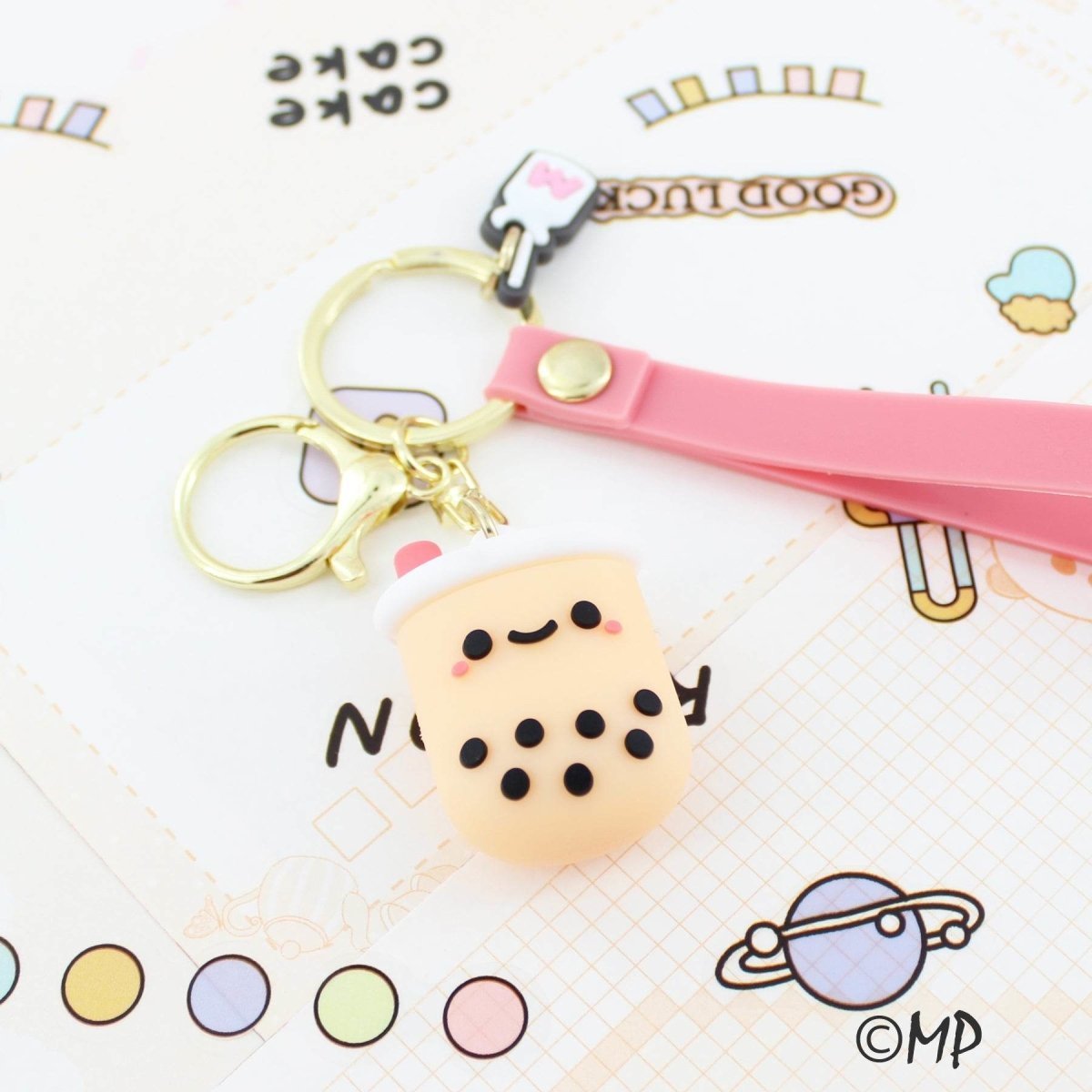 Boba Milk Tea Keyring