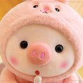 Boba Piggy Plush Adorable Fluffy Pig Stuffed Animal