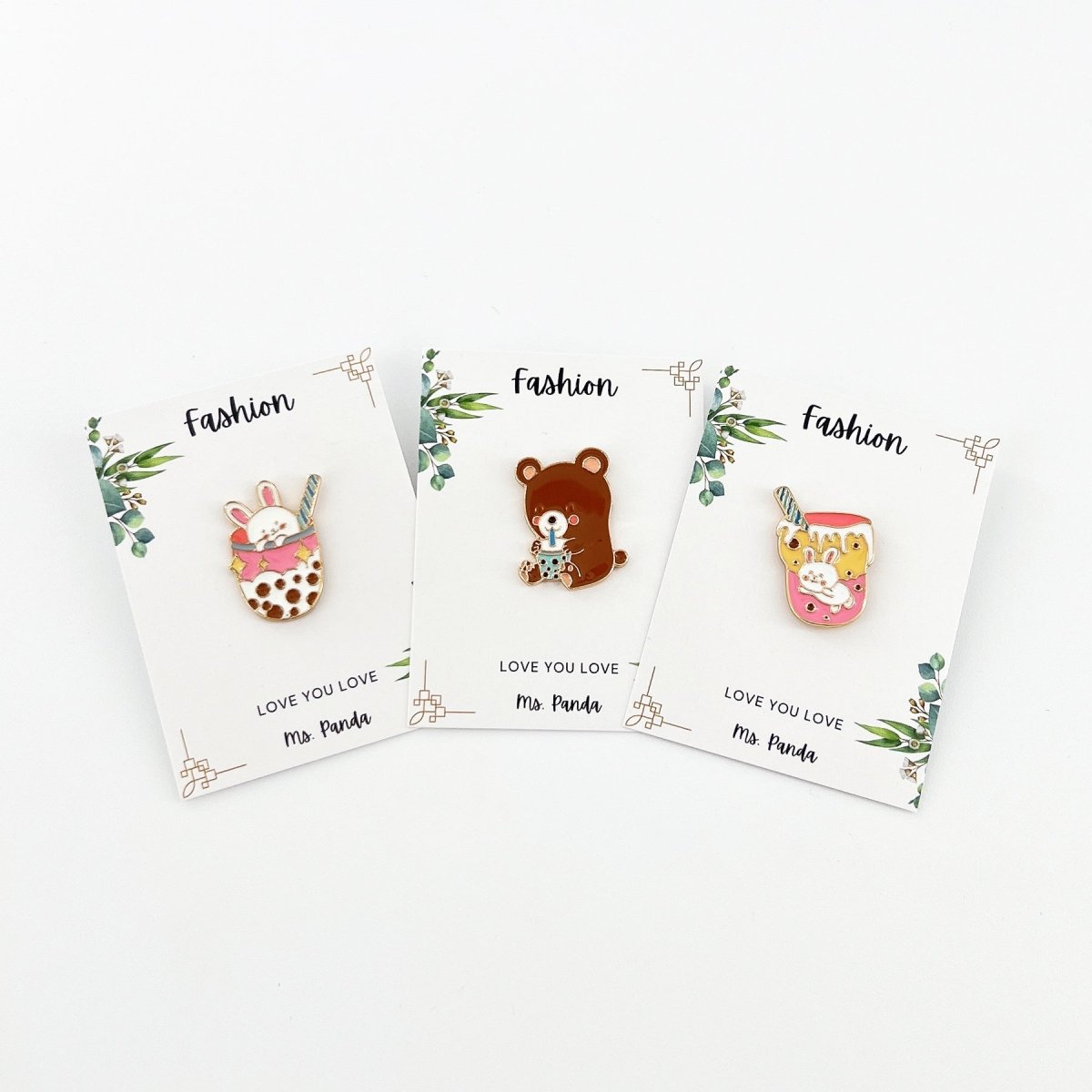 Kawaii Boba Enamel Pins